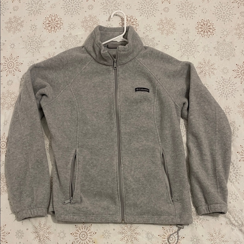 Columbia Light Gray Full-Zip Jacket